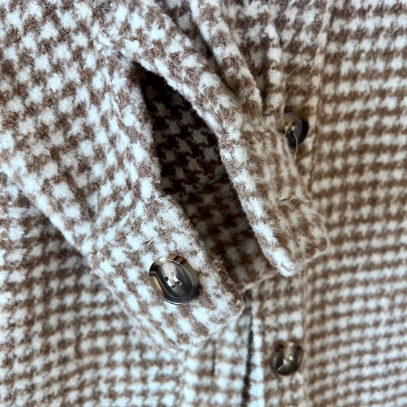 Forever 21 Brown and Cream Houndstooth Coat - Picture 5 of 6